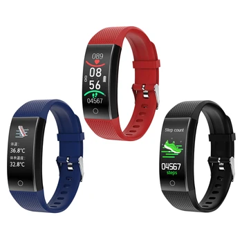 

QW18T Smart Temperature Watch Waterproof Heart Rate Bracelet Sleep Monitor for Huawei Xiaomi iPhone