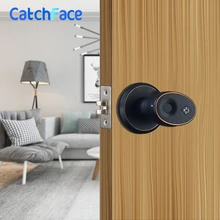 Цинковый сплав, нержавеющая биометрическая защита от отпечатков пальцев, дверной замок, цилиндрический дверной замок, водонепроницаемый электронный дверной замок