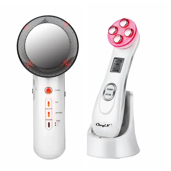 

Ultrasonic Infrared Face Body Slimming Skin Firming Massager Weight Loss+EMS Mesotherapy RF Radio Frequency Facial Beauty Device