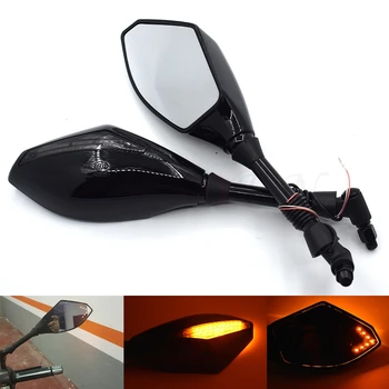 

Motorcycle LED Turn Lights Side Mirrors Turn Signal Indicator Rearview Mirror For Honda VF750S VFR750 VFR800 VTR1000F CBF1000