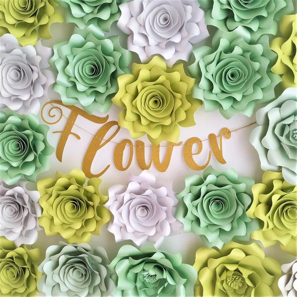 DIY Paper Flower Kit Sunflower White Daisy Birthday Bridal Baby Shower  Wedding 100 Days Party Flower Photo Backdrops Decoration - AliExpress