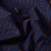 Хлопок нейлон красный и синий в полоску ткань высокого количества и высокой плотности пряжа окрашенная tissu высокого класса на заказ платье халат tissus