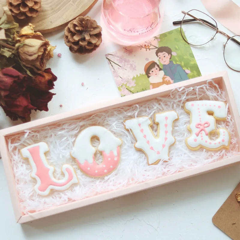 LOVE puzzle печенья резак Кондитерская форма для украшения инструменты торта помадки