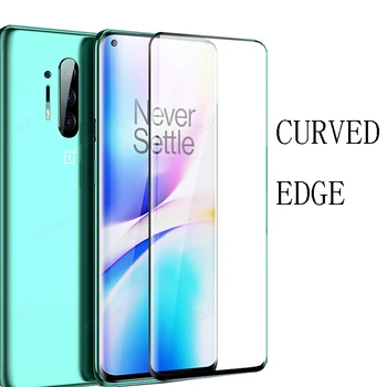 Перейти на Алиэкспресс и купить Для Oneplus 8 Pro закаленное стекло для Oneplus 8 Защита экрана 7 Pro защитное стекло 3D Взрывозащищенная полная изогнутая пленка