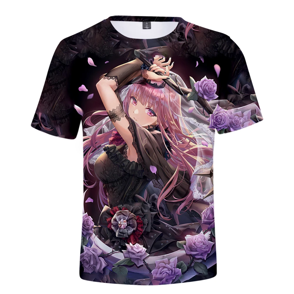 HOLOLIVE Camiseta con estampado 3D de VTuber Mori para hombre y mujer, de calle, estilo Kawaii|Camisetas| - AliExpress