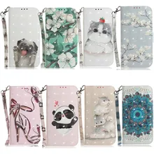 Кожаный чехол для телефона с объемными цветами, чехол-кошелек для iPhone 5, 5S, 6, 6S Plus, 7, 8 Plus, чехол для iPhone X, XS, 11 Pro, Max, XR, откидная Подставка-книжка