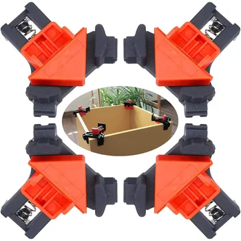 

4PCS Right Angle Clamp, 90 Degree Fixing Clips Picture Frame Corner Clamp Woodworking Hand Tool