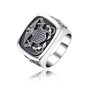 

S925 Silver Hawk Men's Ring