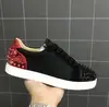 2023 Beertola Studded Patent Leather Loafers Casual Spikes Shoes Men Flats Sneakers Leisure Big Size Mixed Colors Black Red 4