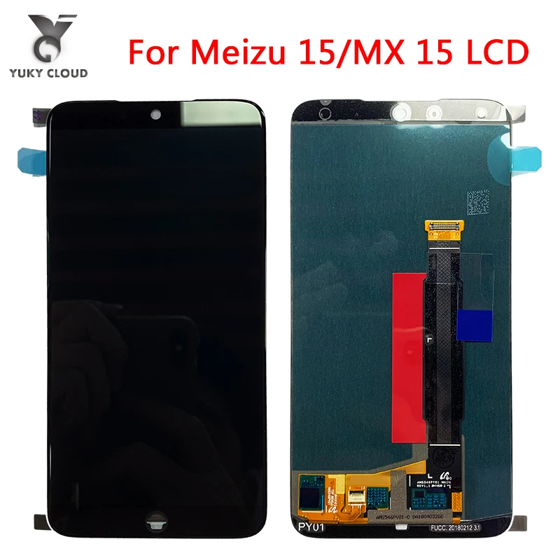 ЖК-дисплей Super AMOLED для Meizu 15 M881hM881Q сенсорная панель с дигитайзером экран 5 46 дюйма