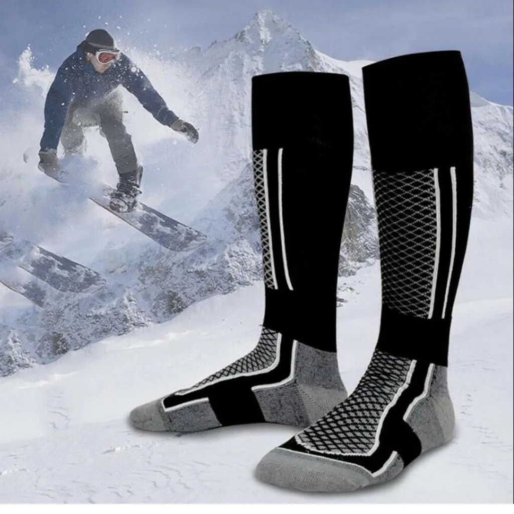 

Unisex Men Women's Winter Warm Socks Hiking Ski Socks Outdoor Sports Stockings Running Long Tube Stockings Marathon #YL10