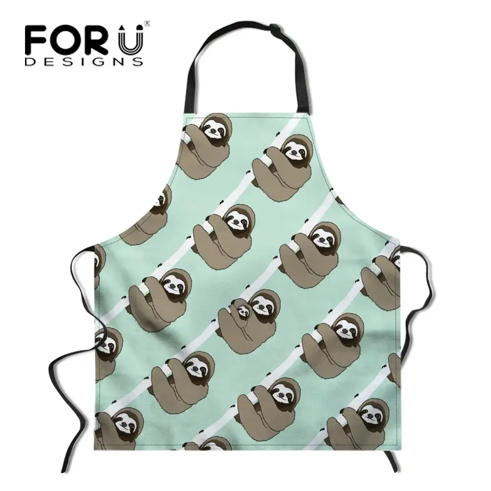 FORUDESIGNS/милые ленивые женские фартуки безрукавные фартуки для готовки взрослых на заказ вам нравятся фартуки для кондитерских изделий повара фартук поварской - Цвет: YY1225R