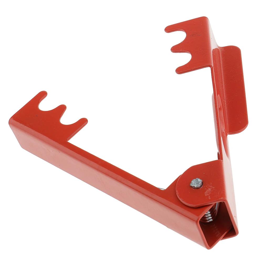 Red Metal Rose Thorn Stem Foliage Stripper Tool with Spring Thorn Remover