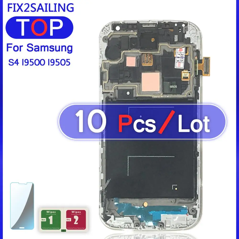 Дисплей S4 для Samsung Galaxy I9500 I9505 супер AMOLED ЖК-дисплей 100% протестированный рабочий
