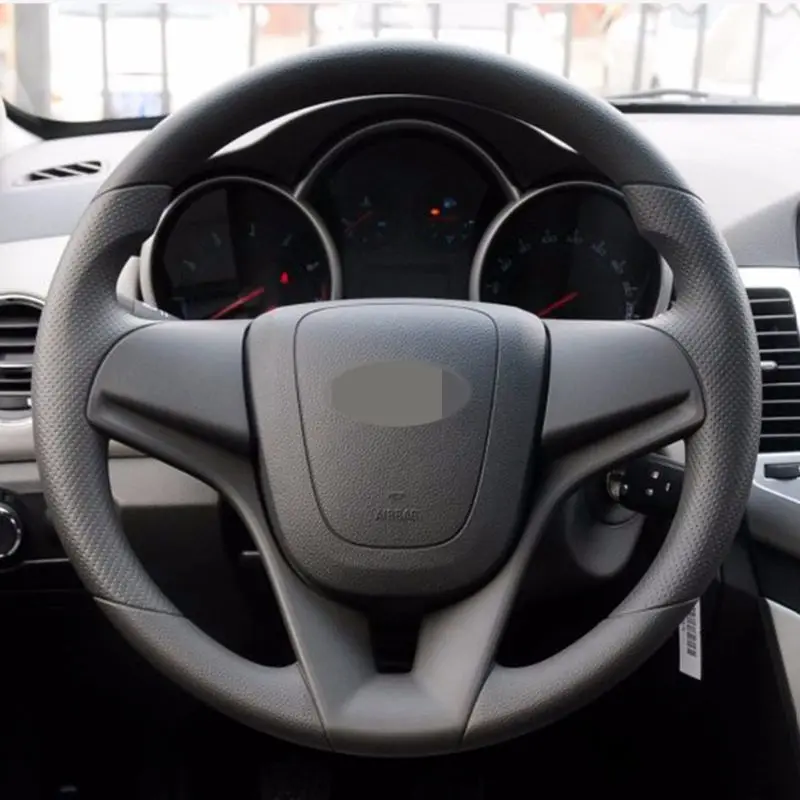 Чехол рулевого колеса из натуральной кожи для Chevrolet Orlando 2010 Cruze 2009 2014 Aveo 2011 2014|Чехлы