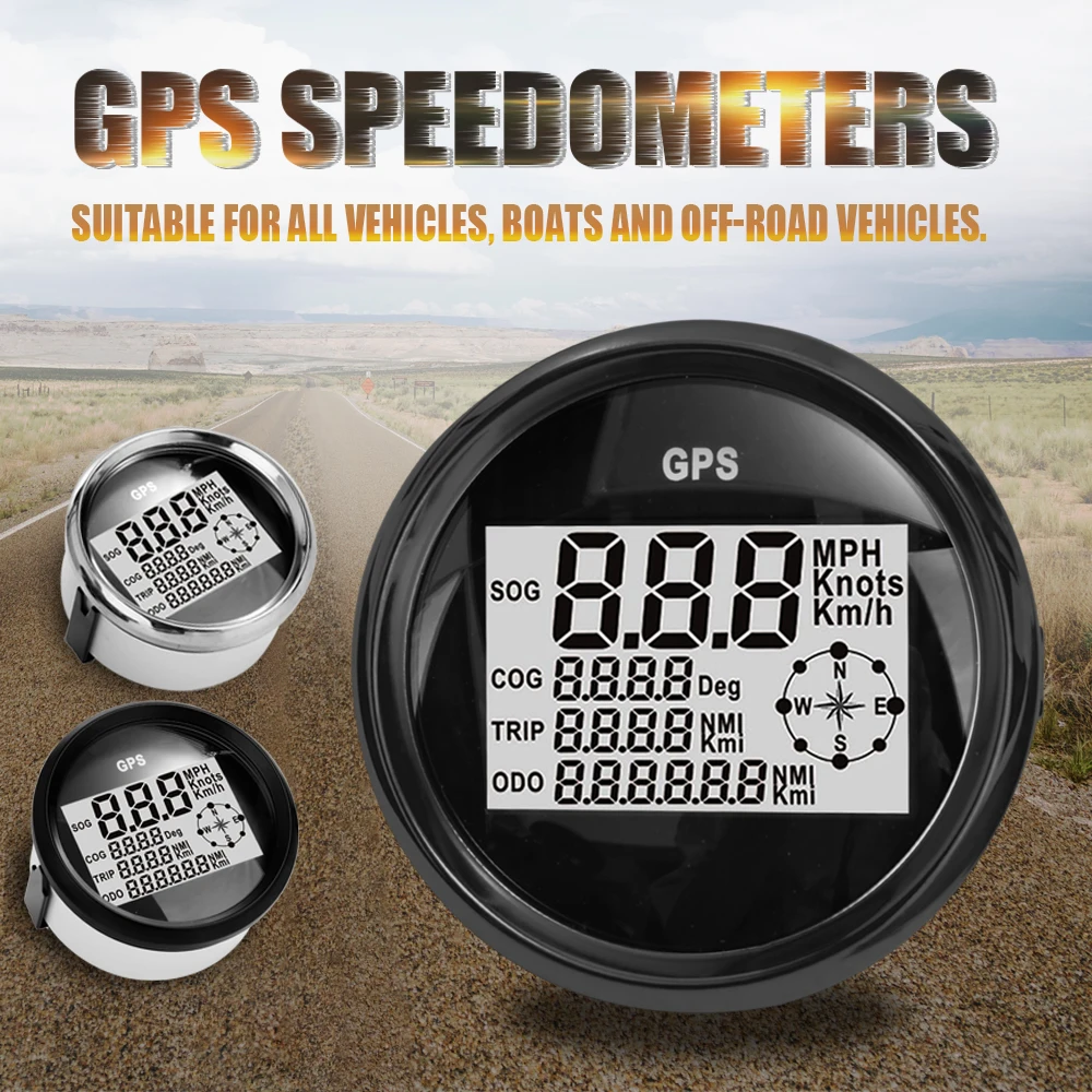 

Car Motorcycle GPS Speedometer Odometer Quick Location Confirmation Boat Speedometers Waterproof Speed Meter Digital Tachometer