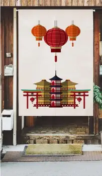 

Japan style cotton Japanese restaurant door window curtain home decoration hanging living room kitchen cafe bar coffee house