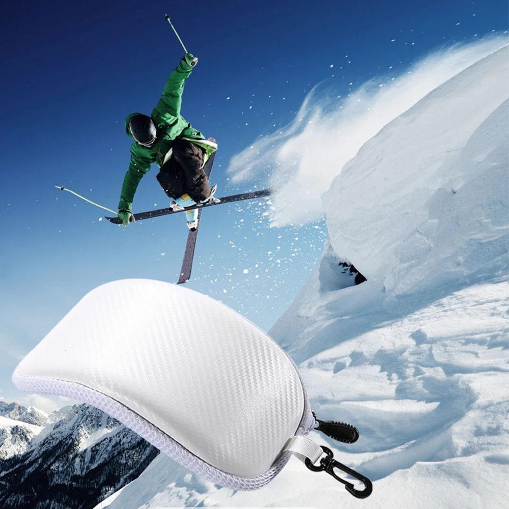 Ski Snow Goggle Protector Case (Without Goggles) Skiing Snowboard Glasses Eyewear Box Zipper Hard Case Bag New Arrival 3