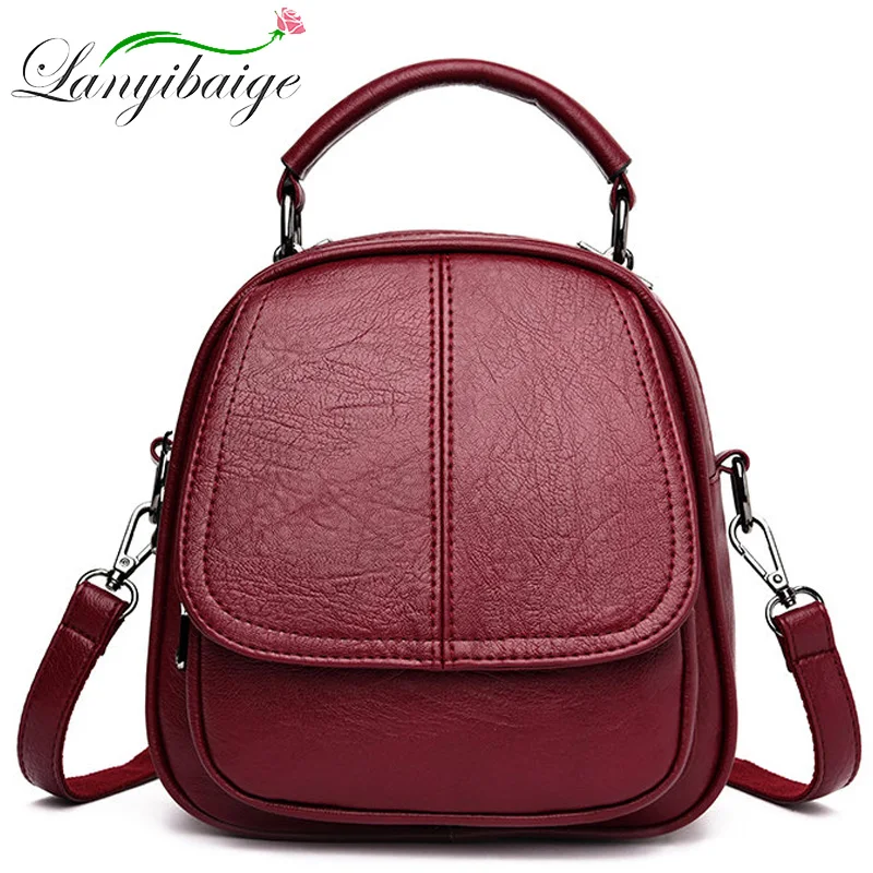 

Fashion Ladies Leather Backpack Luxury Women Travel Backpack Mochilas Mujer Backpacks for Girls School Anti Theft Shoulder Bags