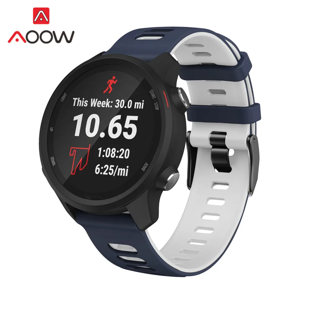 20 мм силиконовый ремешок для часов Garmin Forerunner 245 645 браслет ремешок для samsung Galaxy Watch 42 мм Galaxy Active2 gear S2
