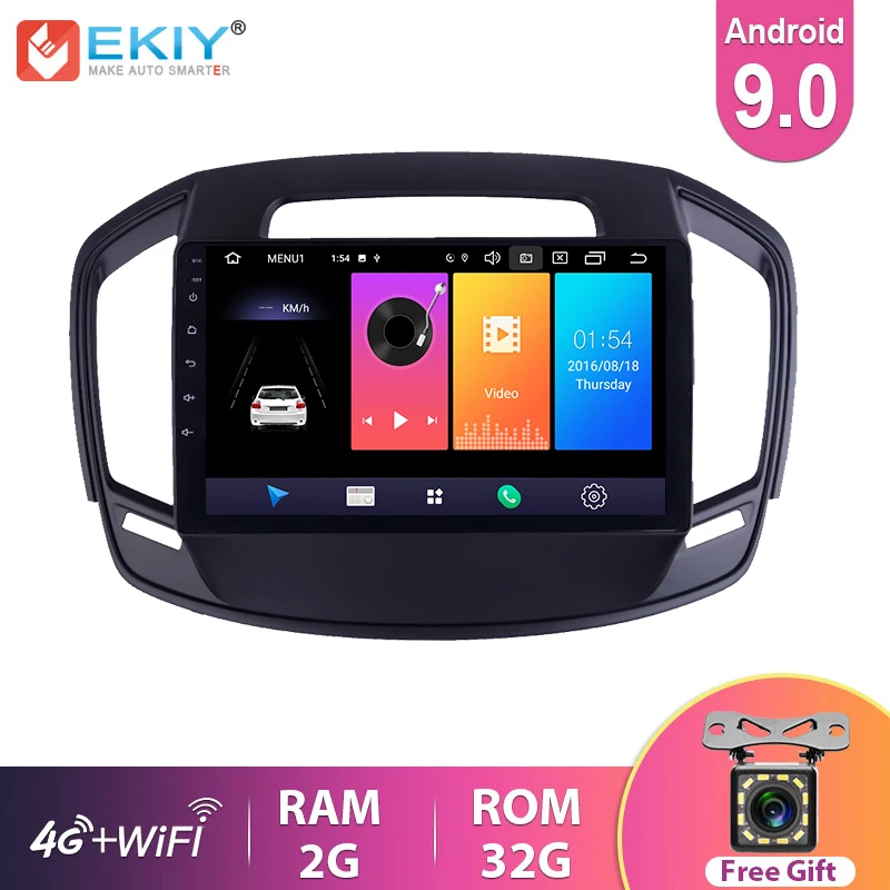EKIY 9 ''IPS Android 0 Автомагнитола для Vauxhall Opel Insignia Buick Regal мультимедийный видеоплеер