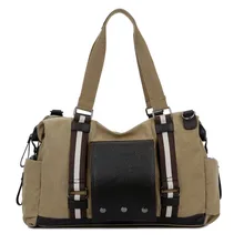 Модные мужские сумки, Повседневная трендовая Холщовая Сумка, Большая вместительная сумка для путешествий, деловая Дорожная сумка на одно плечо, сумка через плечо