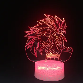 

3D LED Night Light Dragon Ball Z Vegeta Super Action Figure 16 Colors Touch Optical Illusion Table Lamp Home Decoration Model