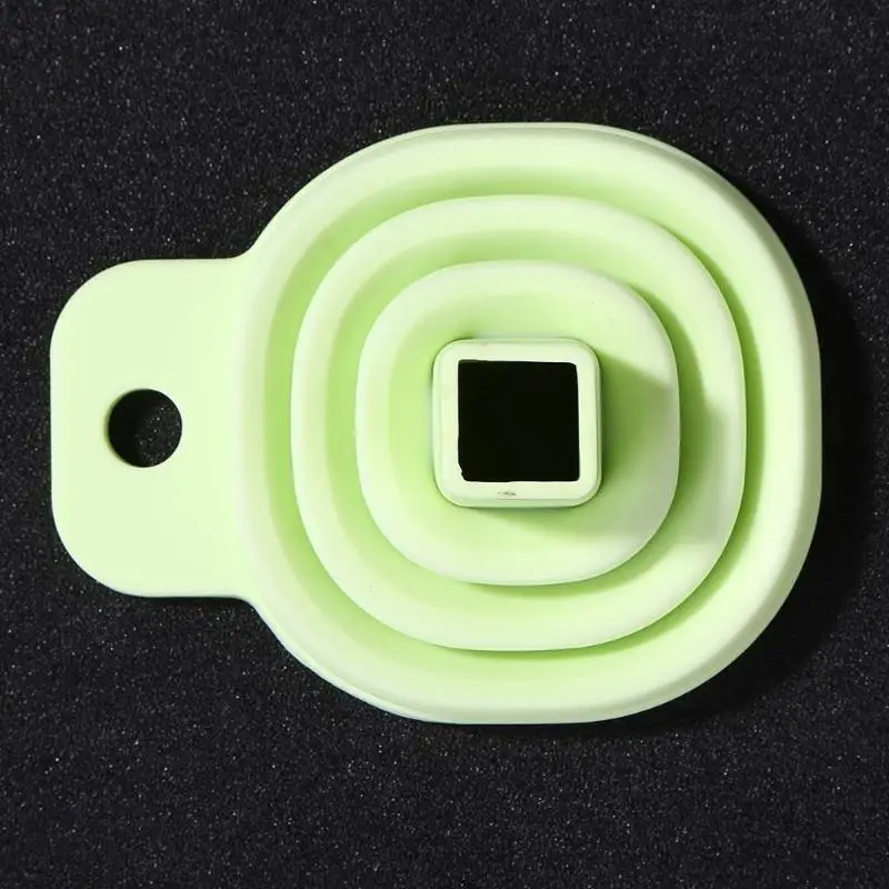 1pcs Mini funnel folding colorful silicone folding style funnel folding portable funnels hang Multifunction kitchen tool