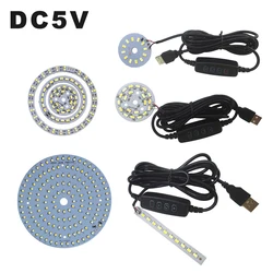2022NEW DC5V Dimmable LED Chips 5730 SMD LED Lamp 5W 6W 10W LED Light Beads White Warm White DIY Light Adjustable LED Bulb USB