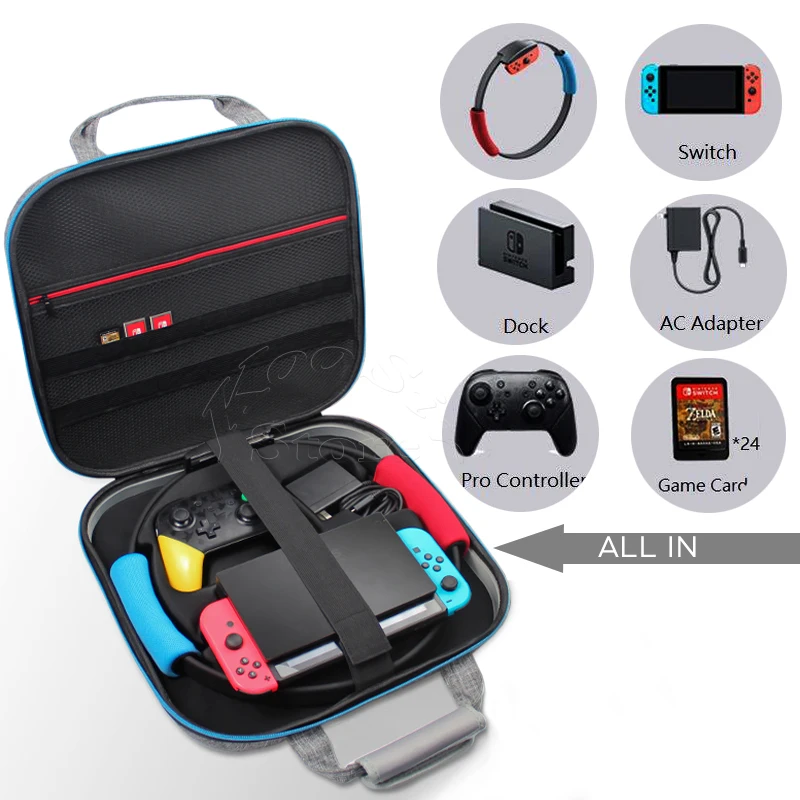 Большая сумка для переноски Nintendo Switch кольцо фитнеса/док/Профессиональный