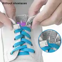 1 пара, без шнуровки, с кружевной пряжкой, для мужчин и женщин, с металлической магнитной пряжкой, быстро Эластичный шнурок, замок, аксессуары для обуви