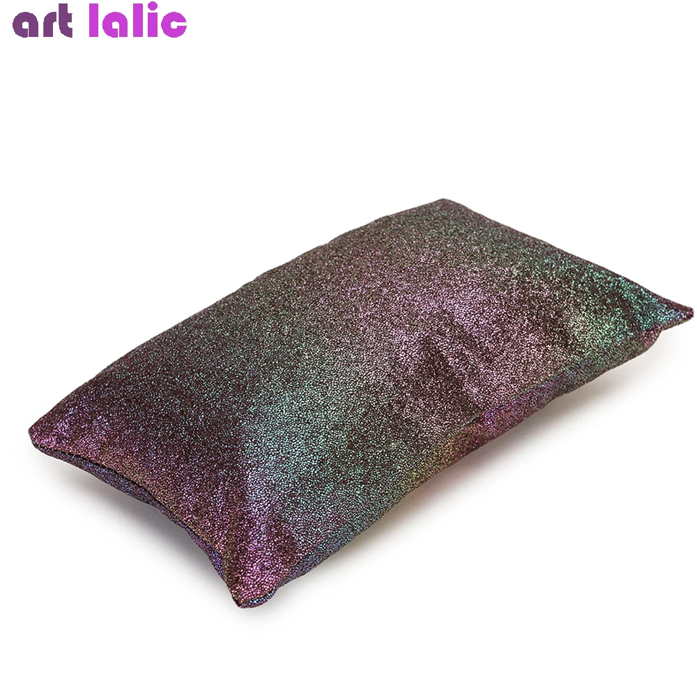 Хромированная мягкая подставка для рук моющаяся ручная Подушка губка держатель для подушки подлокотники Маникюрный Инструмент Оборудование с ковриком