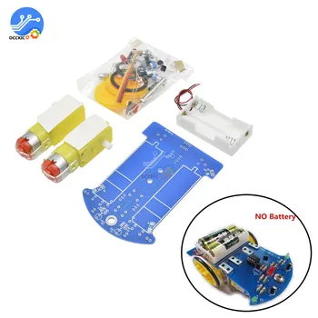 

D2-1 Intelligent Tracking Line Smart Car Kit Motor Electronic Smart Patrol Automobile DIY Electric Car Robot Parts