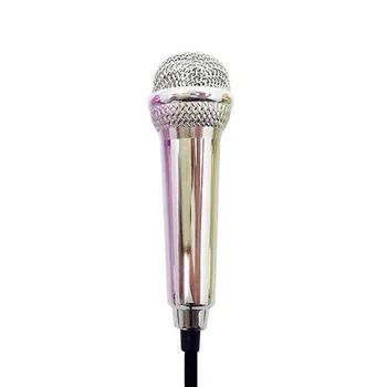 

Mini Karaoke Condenser Wired 3.5mm Stereo Microphone Mic For Android Mobile Phone FKU66
