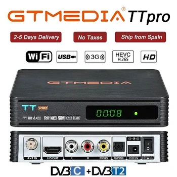 

GTMEDIA TT PRO DTB DVB-T2/T/C Terrestrial High Definition Set-Top Boxes Player/Tuner Terrestrial DVB-T2 1080p H.265 MPEG2, MPEG4