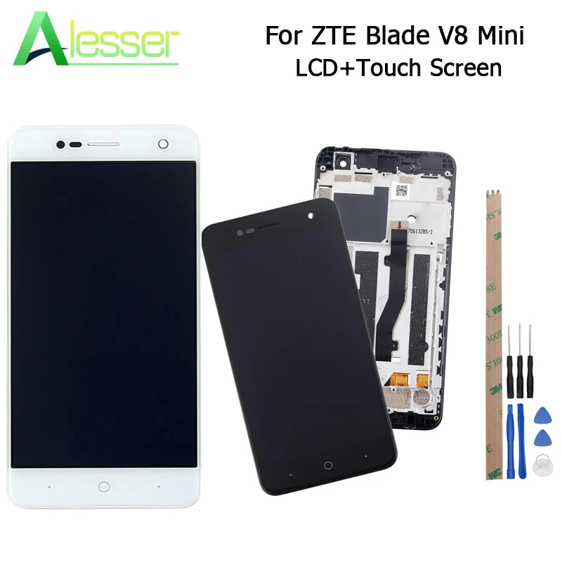 Alesser для zte Blade V8 mini ЖК дисплей и сенсорный экран с рамкой инструментами клеем