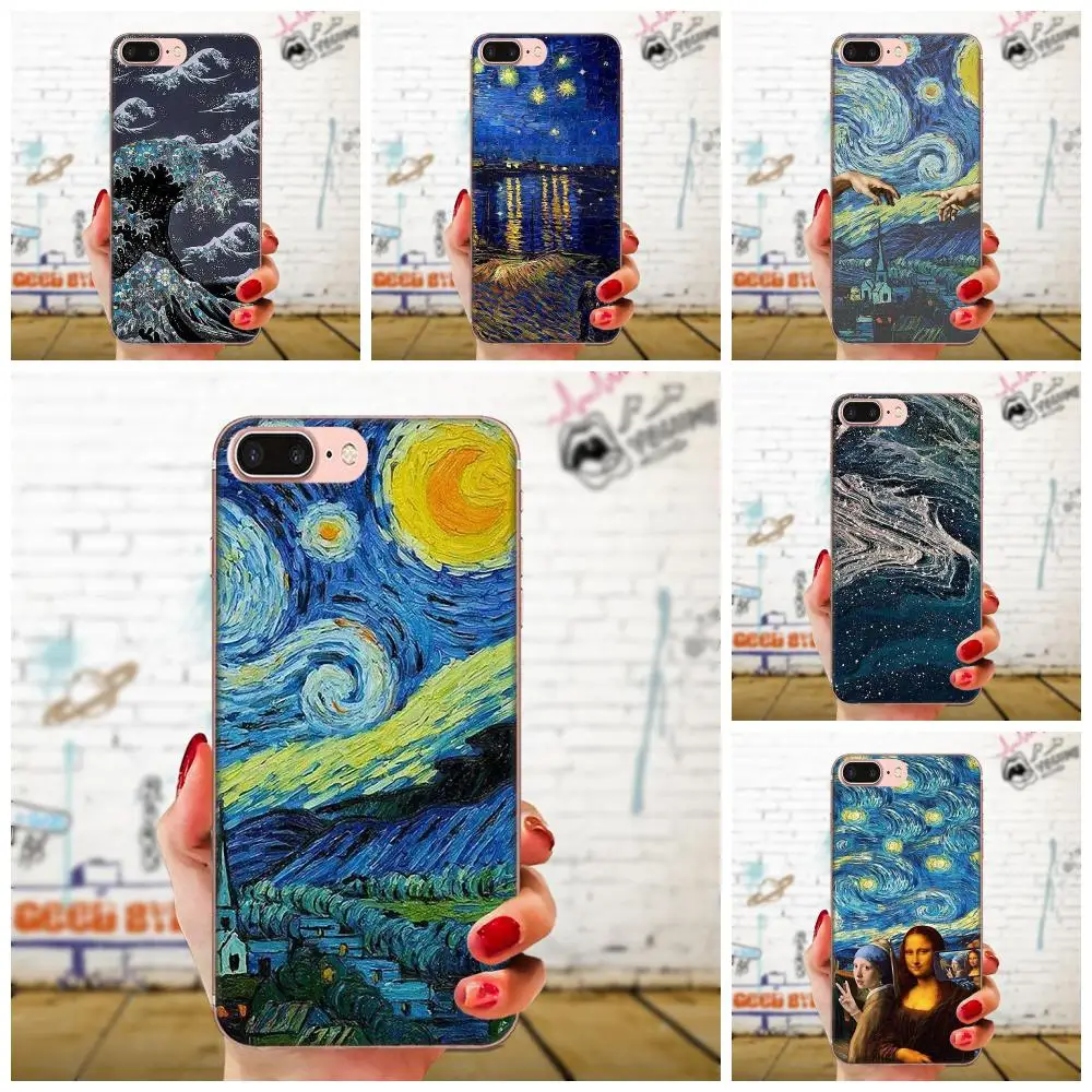 Мягкий чехол из ТПУ для Apple iPhone 4 4s 5 5C 5S SE 6 6S 7 8 11 Plus Pro X XS Max XR Mona Lisa Painting | Мобильные