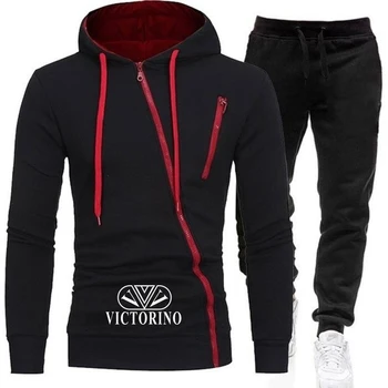 

Men's 2020 Jersey Sets Casual Hoodies thick fleece thermal underwear Men's Sports Pants Hoodie Suits Running Sports Pants 2 pcs