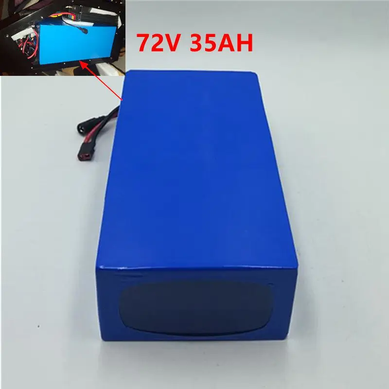

72v 35ah EBike Tricycle Motorcycle Electric Bike Battery Lithium For 3000w 5000w 6000w With 5a Charger