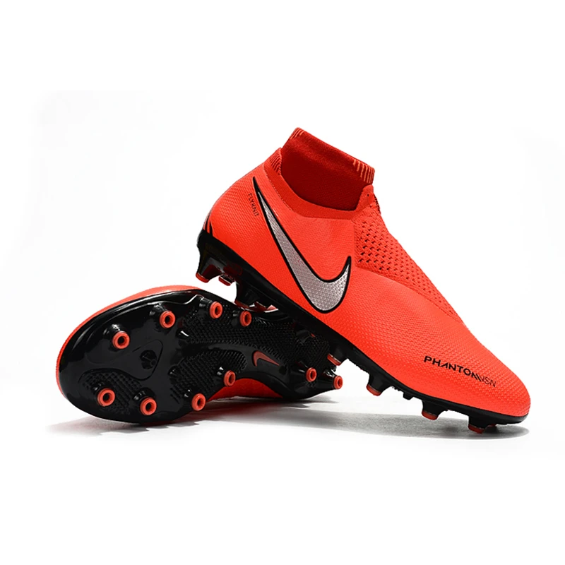 Nike Phantom VSN Elite DF AG; большие размеры 39-45 победы пакет при полной зарядке тени бесшовные кроссовки мужские Обувь для футбола футбольные бутсы с зажимом