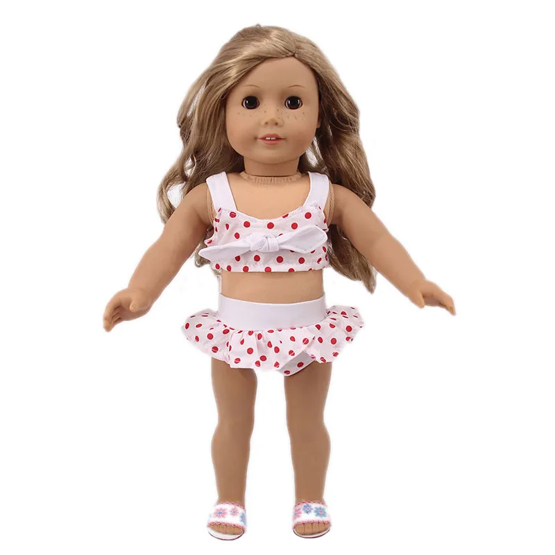Кукольная одежда 5 стилей 1 комплект/2 шт с бесплатными купальные костюмы 18 дюймов американская кукла и 43 см детская кукла для поколения Игрушки для девочек