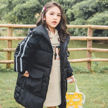 

Children Winter Duck Down Jackets Kids Outerwear Girls Warm Hooded Jacket for Girls Coats Parkas for 3-12Yrs Clothing Christmas
