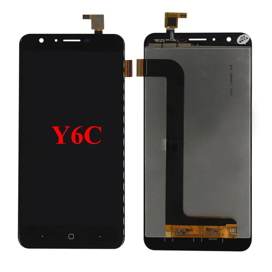 Для DOOGEE Y6 Y6C переднее Сенсорное стекло TP Сенсорная панель запасные части ЖК-дисплей для DOOGEE Y6C Y6 lcd Digiziter assembly - Цвет: Y6C Black LCD Screen