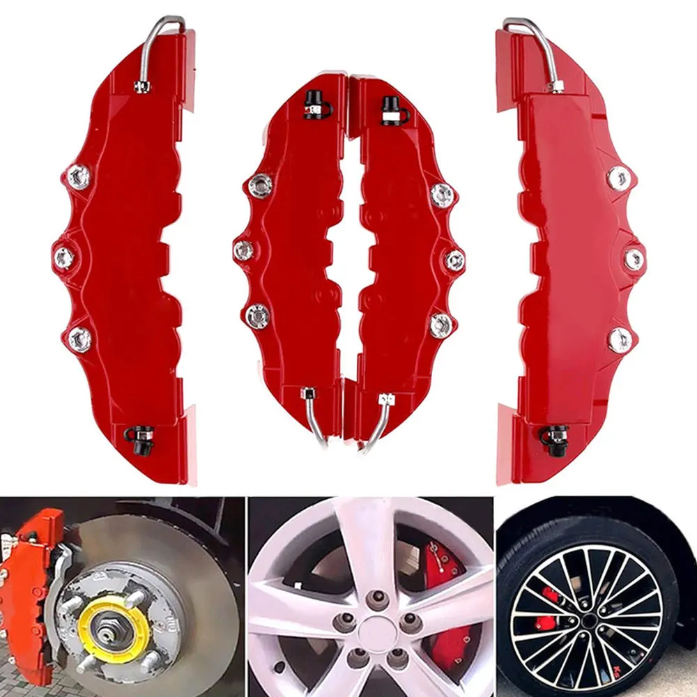 Lot de 2 cache-/étriers de frein 3D en plastique ABS pour la plupart des d/écorations avant et arri/ère de voiture