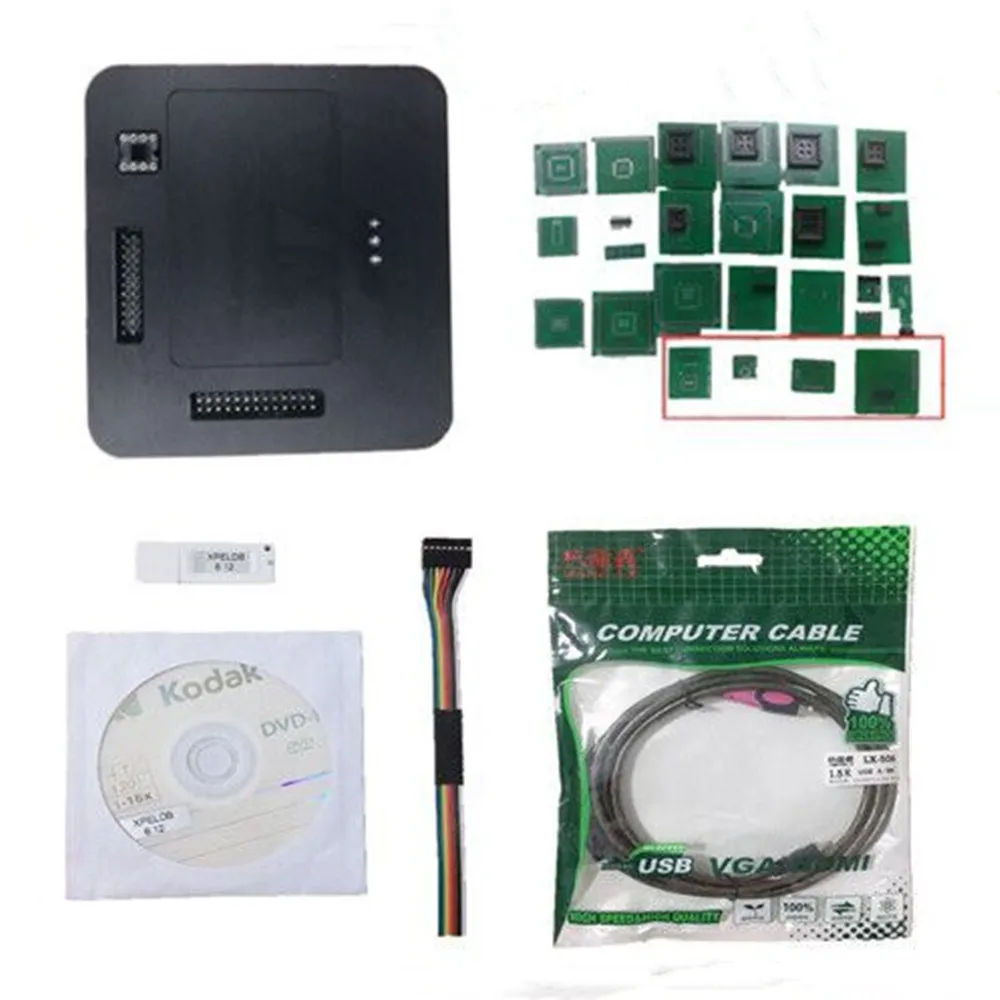 US $119.56 Xprog XPELDB V617 ECU Programmer Add More 4 Adaptes Than XPROG V584 Chip Tuning Tool