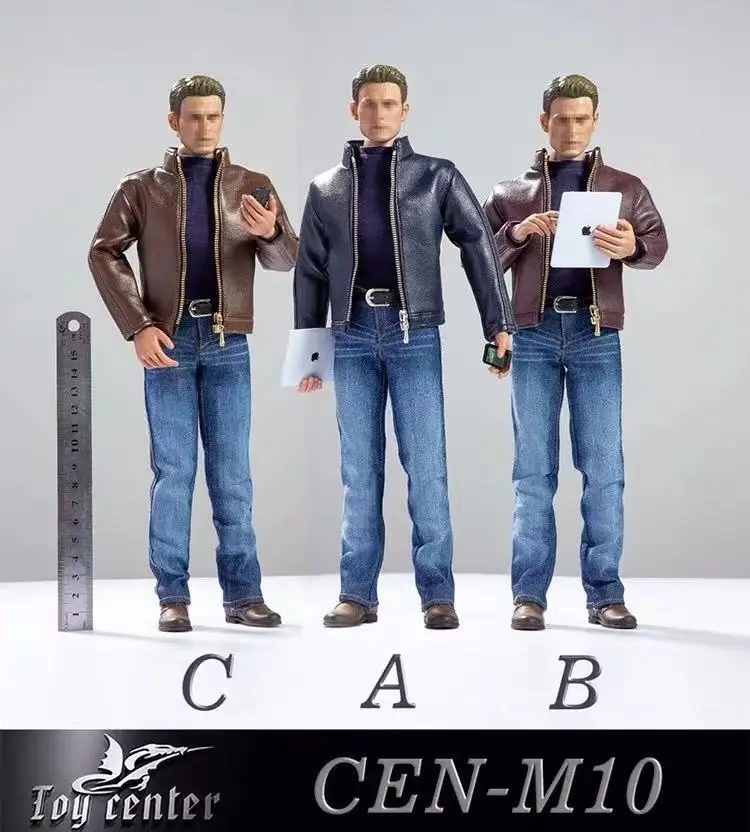 Игрушка mnotht центр CEN-M10 1/6 трендовая кожаная куртка и джинсы костюм реквизит для 12 дюймов Капитан Америка Фигурка DIY