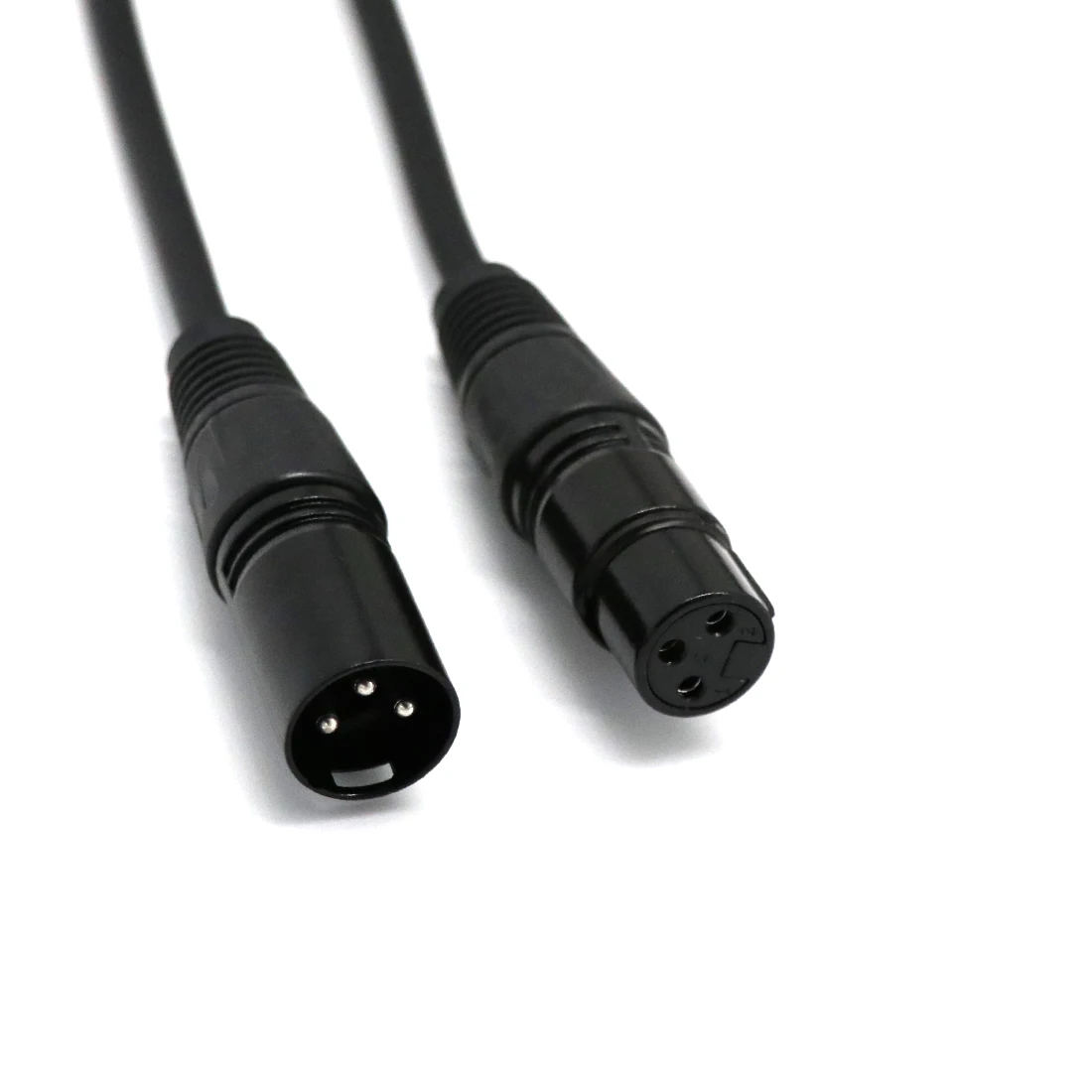 5 pack 2 ft foot feet long 3 pin Male to Female XLR shielded DMX data cable cord