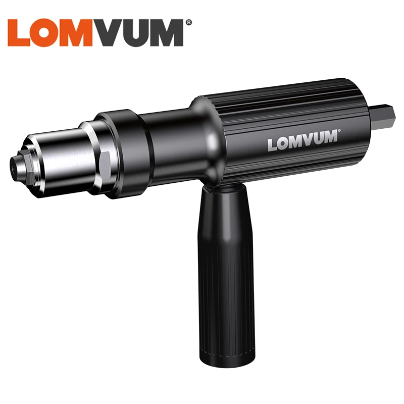 LOMVUM-taladro inalámbrico remachador accesorios, Adaptador de remaches de pistola eléctrica, herramientas eléctricas