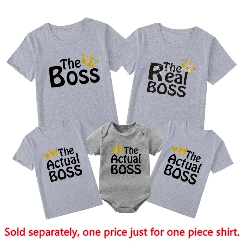 Funny Family Matching T-shirts Daddy Mommy and Me Shirts Baby Bodysuits Cotton Family Look Mother and Kids Outfits Gift Clothes 5