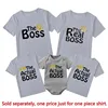 Funny Family Matching T-shirts Daddy Mommy and Me Shirts Baby Bodysuits Cotton Family Look Mother and Kids Outfits Gift Clothes 5